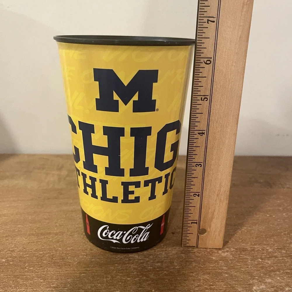 Michigan Wolverines Stadium Cups Set of 5 Coca Cola 2022 Football Athletics